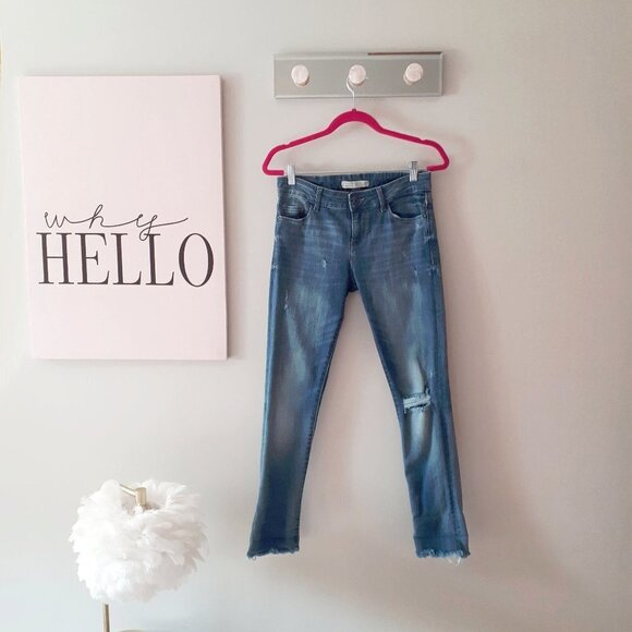 EUC Zara blue dark wash denim jeans, 6 - Picture 4 of 8